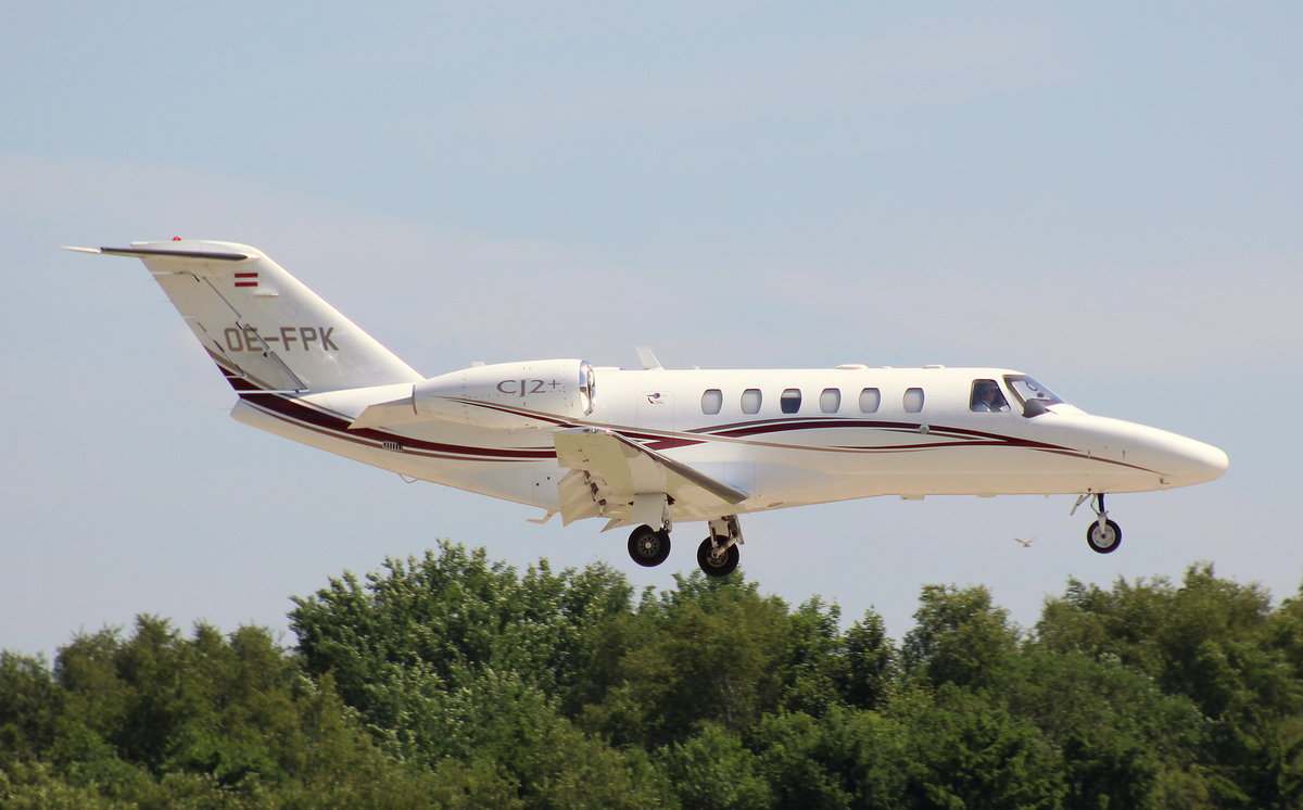 Salzburg Jet Aviation, OE-FPK, Cessna 525 A Citation CJ 2+,11.06.2017, HAM-EDDH, Hamburg, Germany 