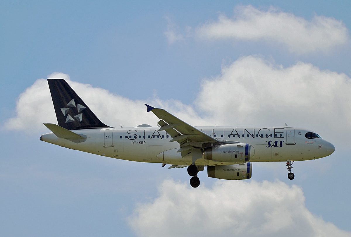 SAS, Airbus A 319-132, OY-KBP, BER, 23.06.2024