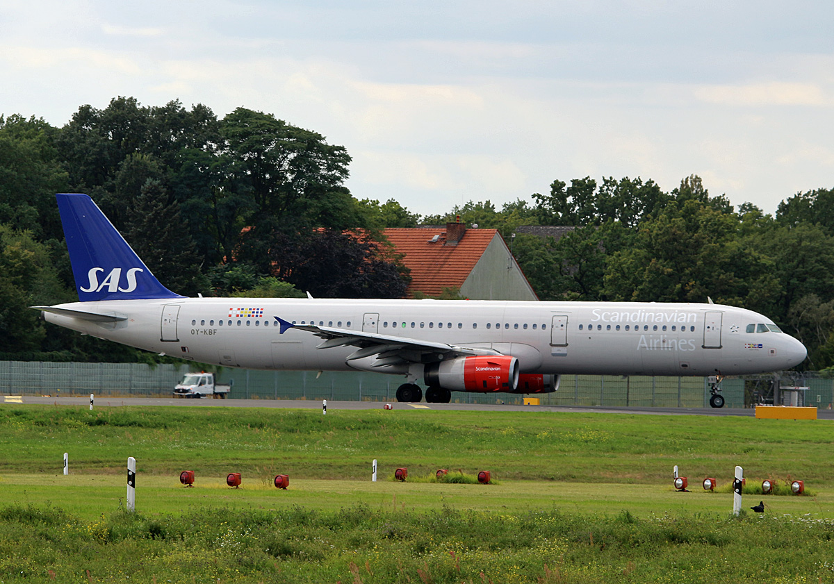 SAS, Airbus A 321-232, OY-KBF, TXL, 12.09.2017