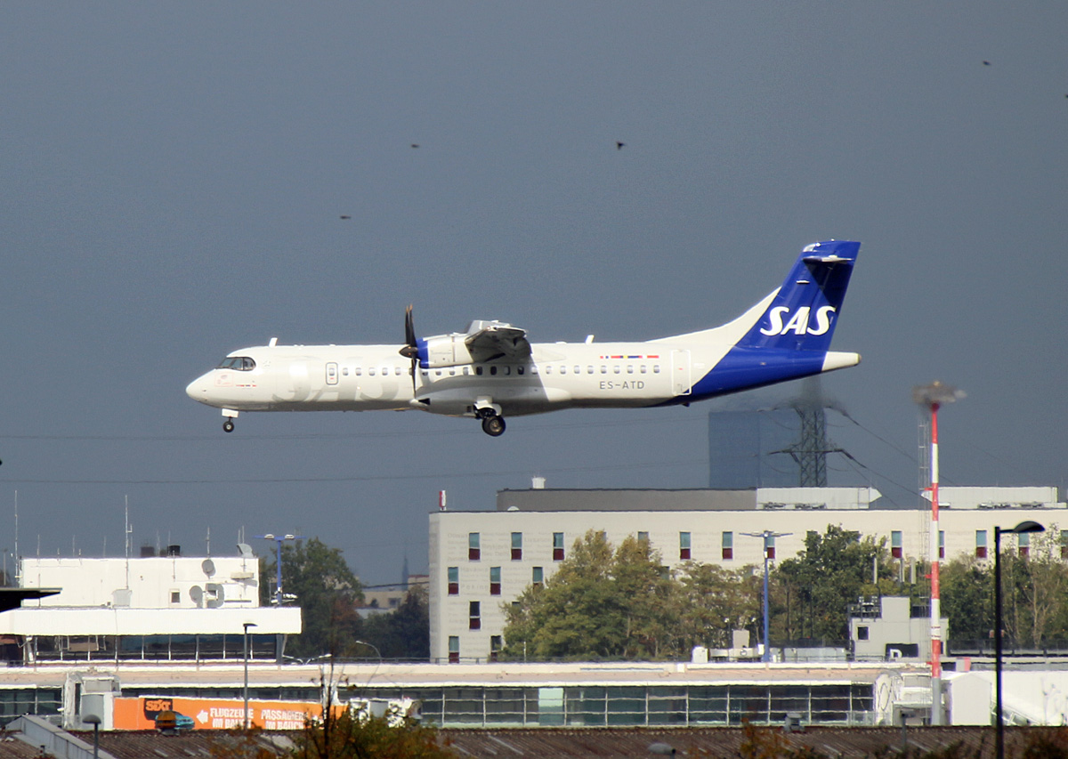 SAS, ATR-72-600, ES-ATD, BER, 08.10.2022