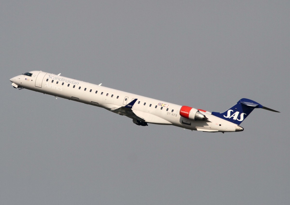 SAS (DK), OY-KFB  Alfhild Viking , Bombardier, CRJ-900 ER, 02.04.2014, DUS-EDDL, Düsseldorf, Germany 