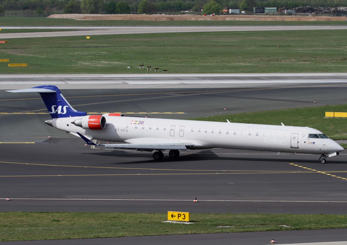 SAS (DK), OY-KFG  Maria Viking , Bombardier, CRJ-900 ER, 02.04.2014, DUS-EDDL, Dsseldorf, Germany 
