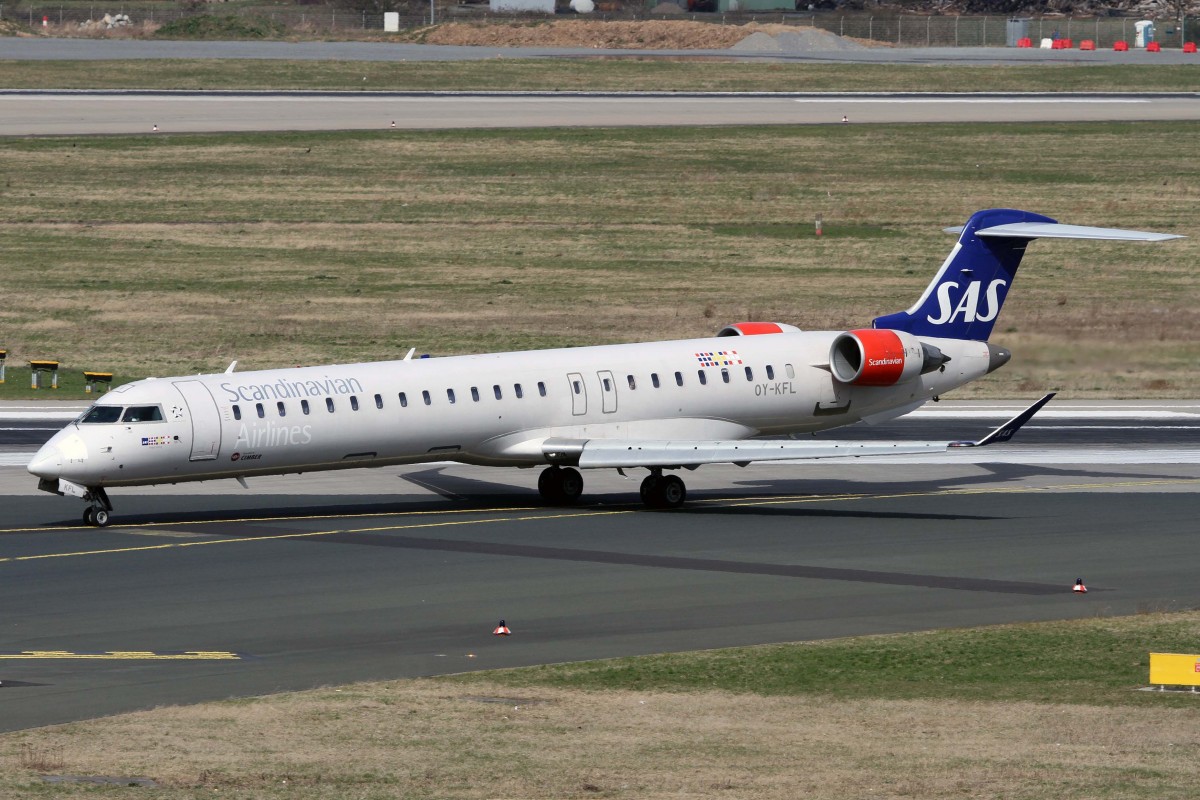 SAS (DK), OY-KFL  Regin Viking , Bombardier, CRJ-900 ER, 03.04.2015, DUS-EDDL, Düsseldorf, Germany