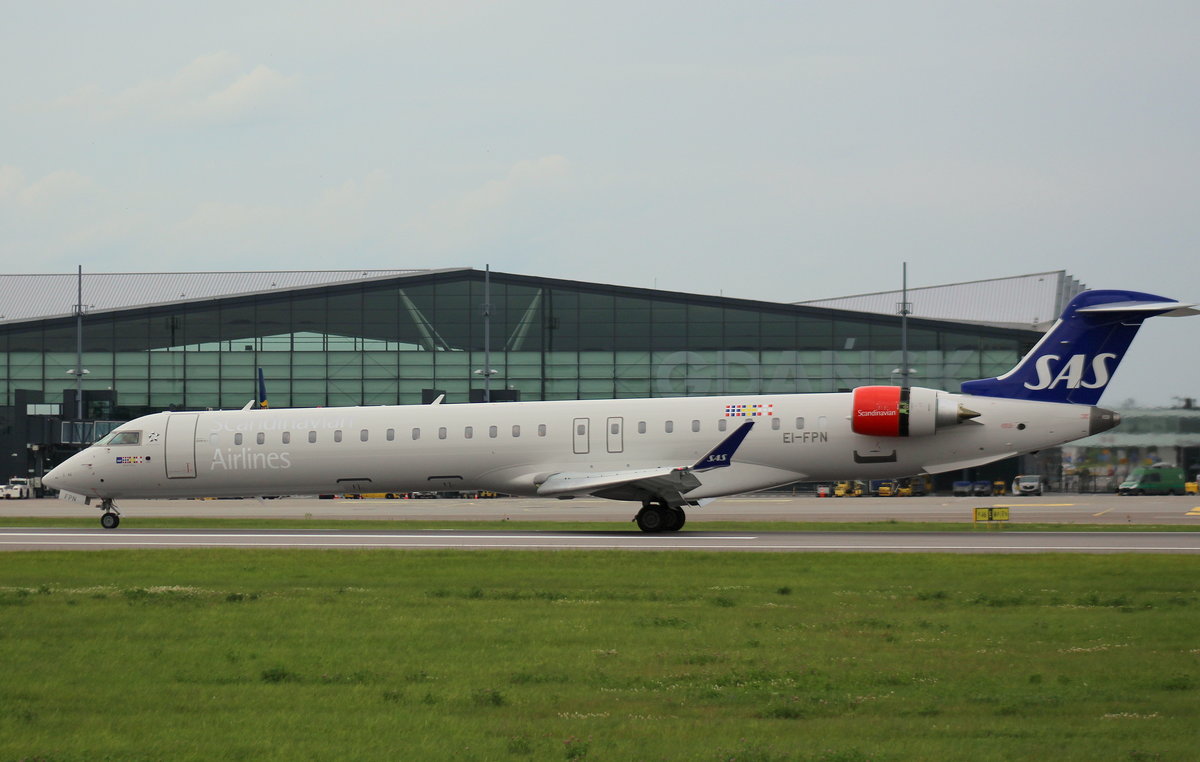 SAS Scandinavian Airlines, EI-FPN, MSN 15433,Canadair Regional Jet CRJ900LR, 16.07.2017, GDN-EPGD, Gdansk, Polen 