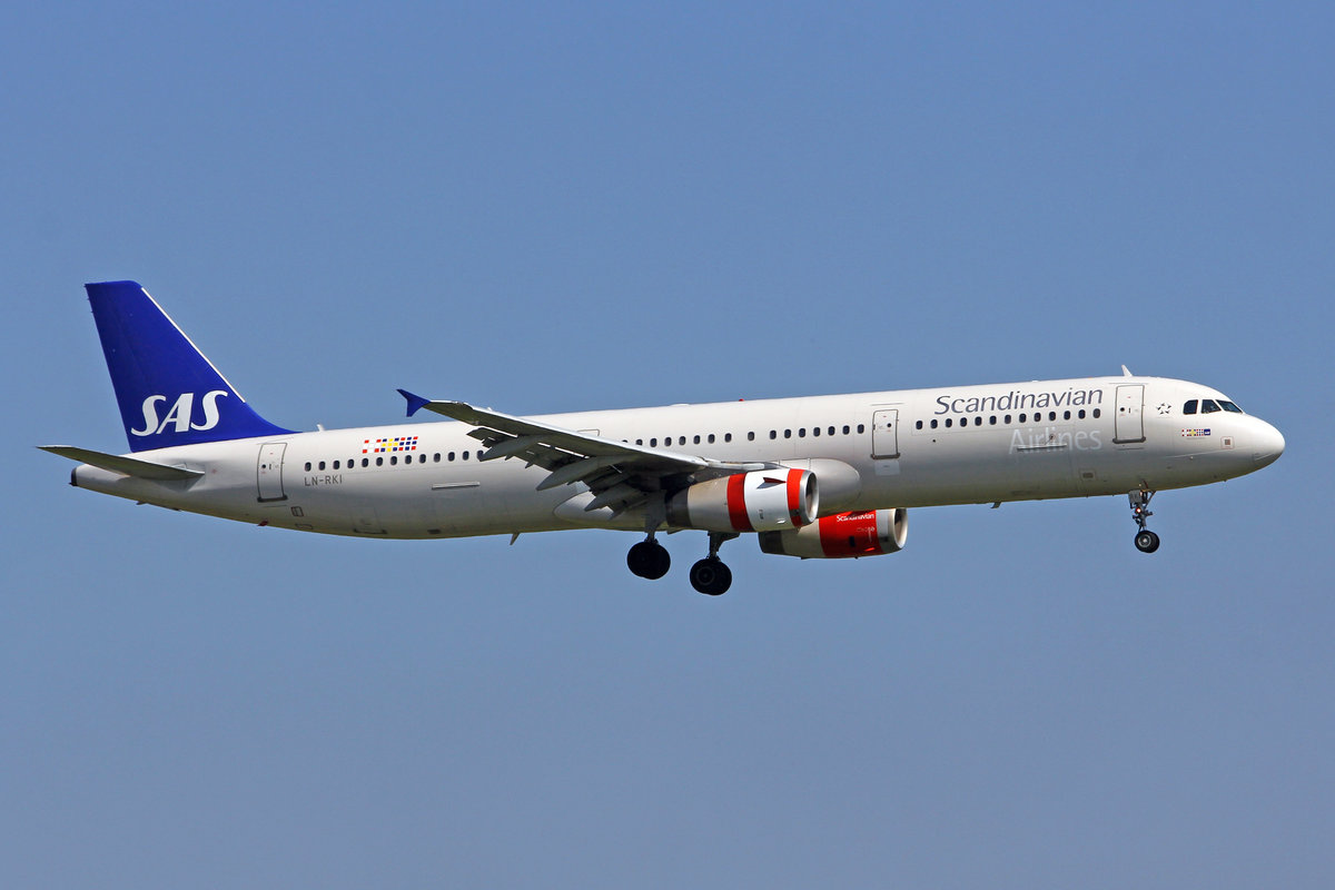 SAS Scandinavian Airlines, LN-RKI, Airbus A321-232, msn: 1817,  Gunnhild Viking , 05.September 2018, ZRH Zürich, Switzerland.

