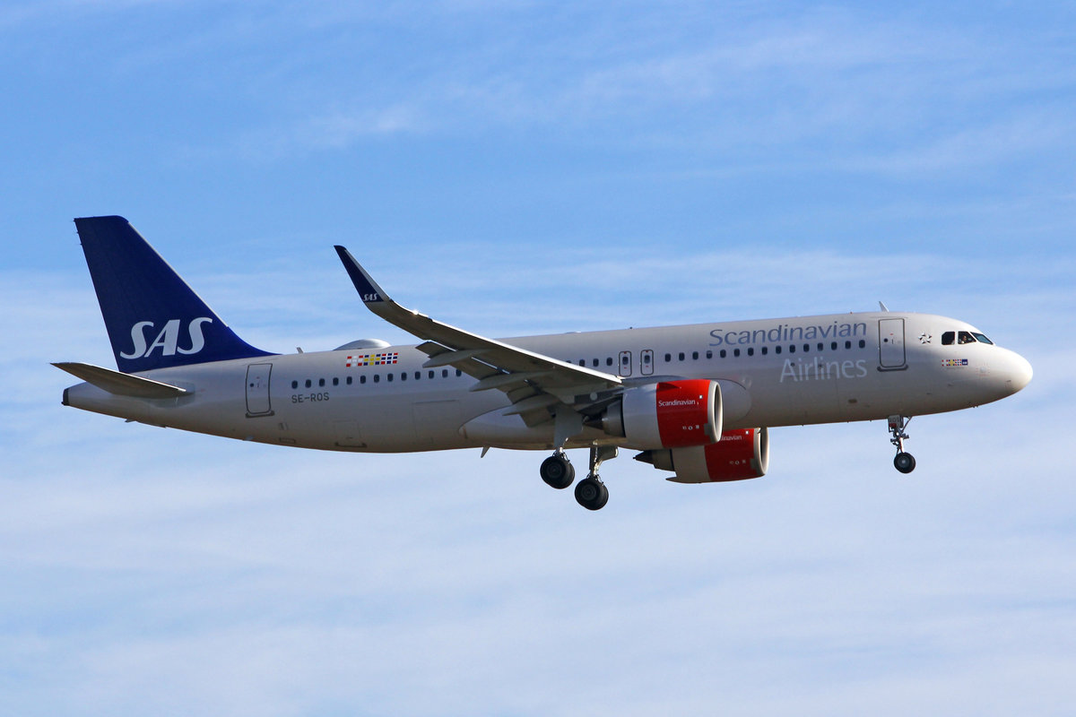 SAS Scandinavian Airlines, SE-ROS, Airbus A320-251N, msn: 9074, 22.Februar 2020, ZRH Zürich, Switzerland.
