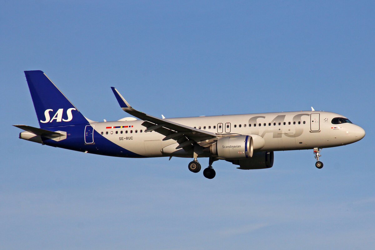 SAS Scandinavian Airlines, SE-RUC, Airbus A320-251N, msn: 10051,  Drott Viking , 01.Januar 2023, ZRH Zürich, Switzerland.