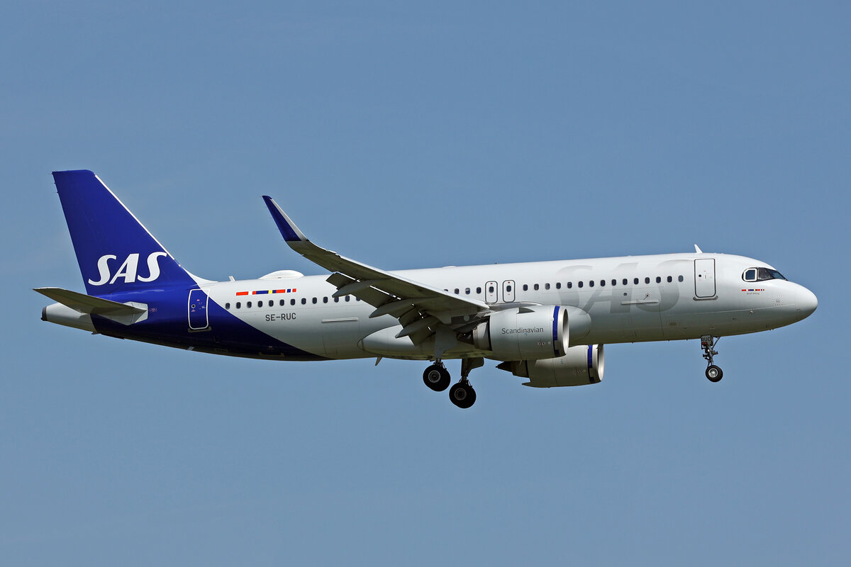 SAS Scandinavian Airlines, SE-RUC, Airbus A320-251N, msn: 10051,  Drott Viking , 23.August 2024, ZRH Zürich, Switzerland.