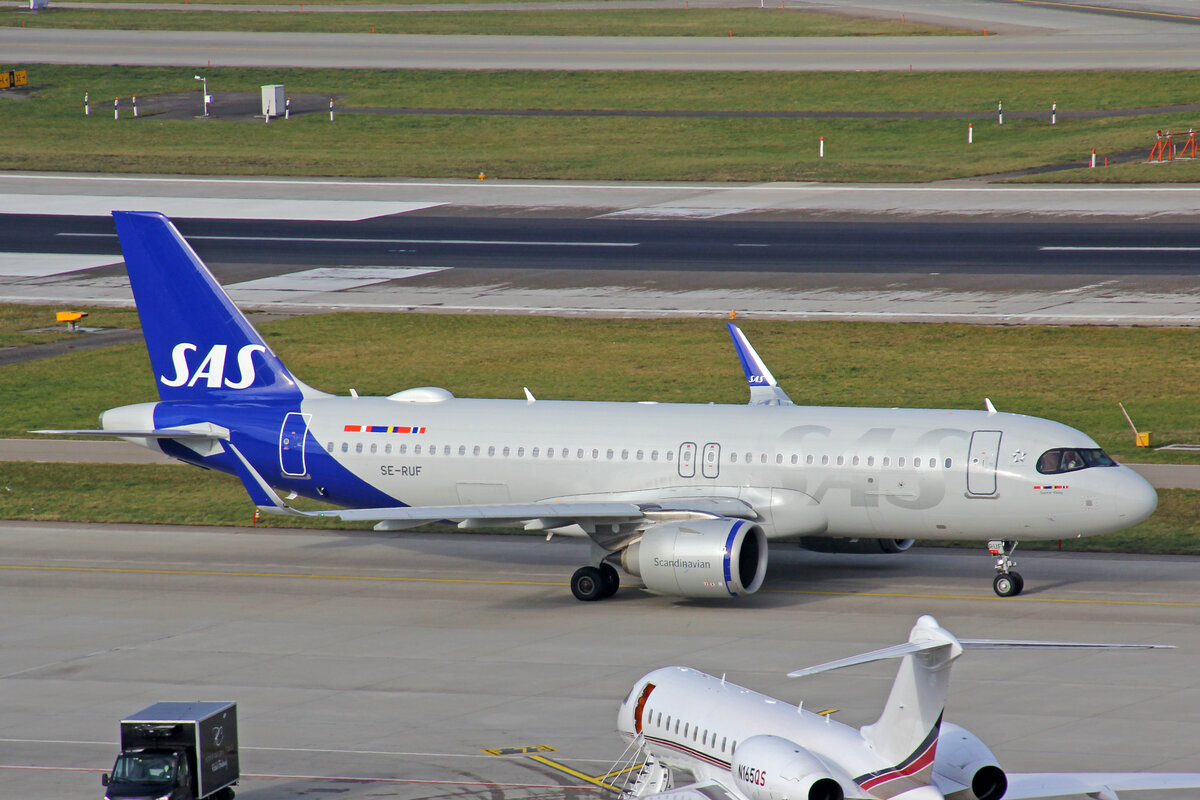 SAS Scandinavian Airlines, SE-RUF, Airbus A320-251N, msn: 10265,  Gunnar Viking , 20.Januar 2023, ZRH Zürich, Switzerland.
