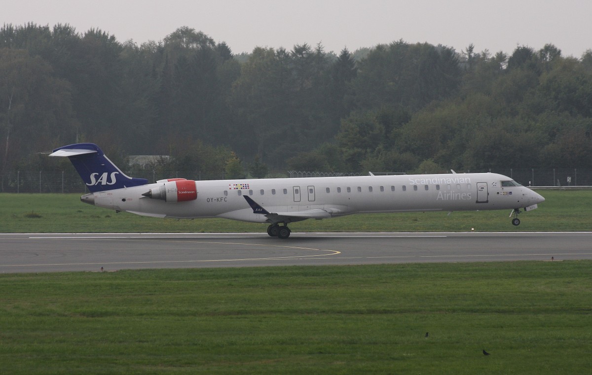 SAS Scandinavian Airlines,OY-KFC,(c/n15218),Canadair Regional Jet CRJ-900ER,02.10.2014,HAM-EDDH,Hamburg,Germany