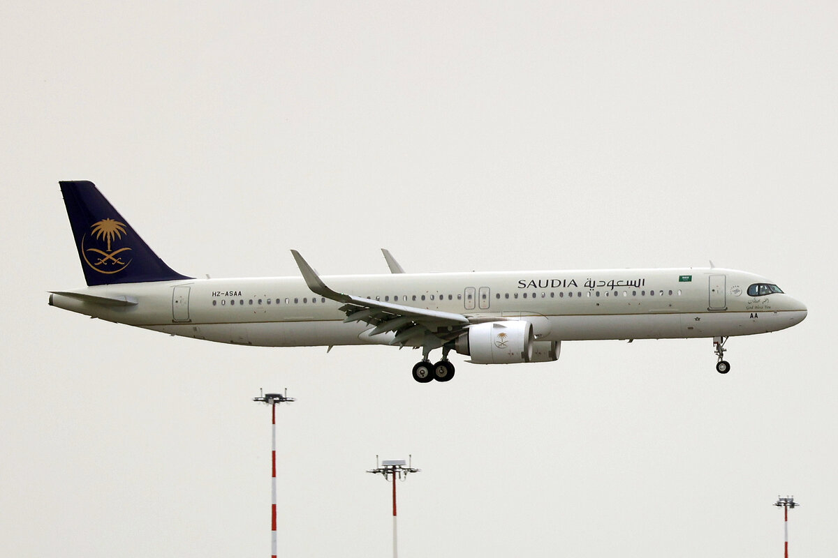 Saudi Arabian Airlines, HZ-ASAA, Airbus A321-251NX, msn: 11200, 12.Juli 2023, MXP Mailand Malpensa, Italy.