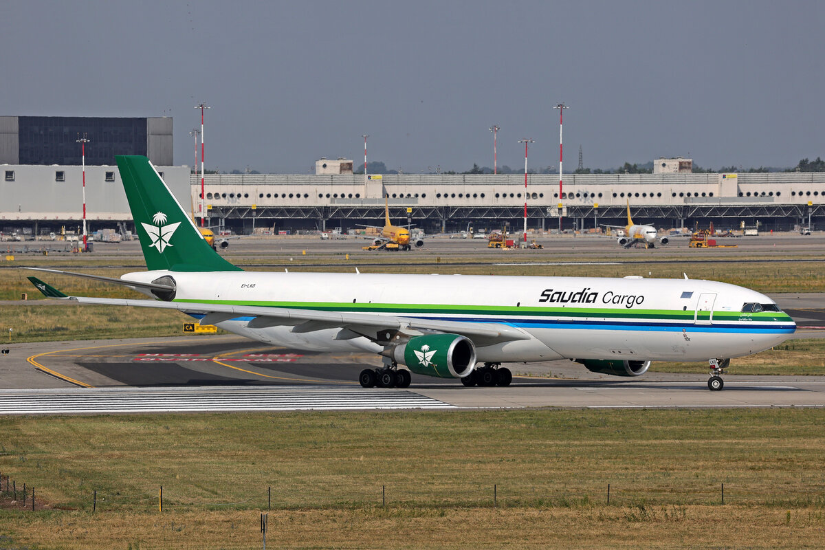 Saudi Arabian Airlines	(Operated by ASL Airlines Ireland), EI-LKD, Airbus A330-302P2F, msn: 1272, 28.Juni 2026, MXP Milano Malpensa, Italy.