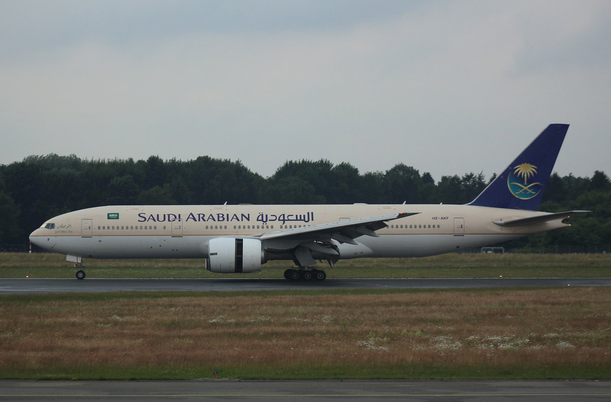 Saudi Arabian, HZ-AKF, MSN 28349, Boeing 777-268(ER), 28.06.2017, HAM-EDDH, Hamburg, Germany 