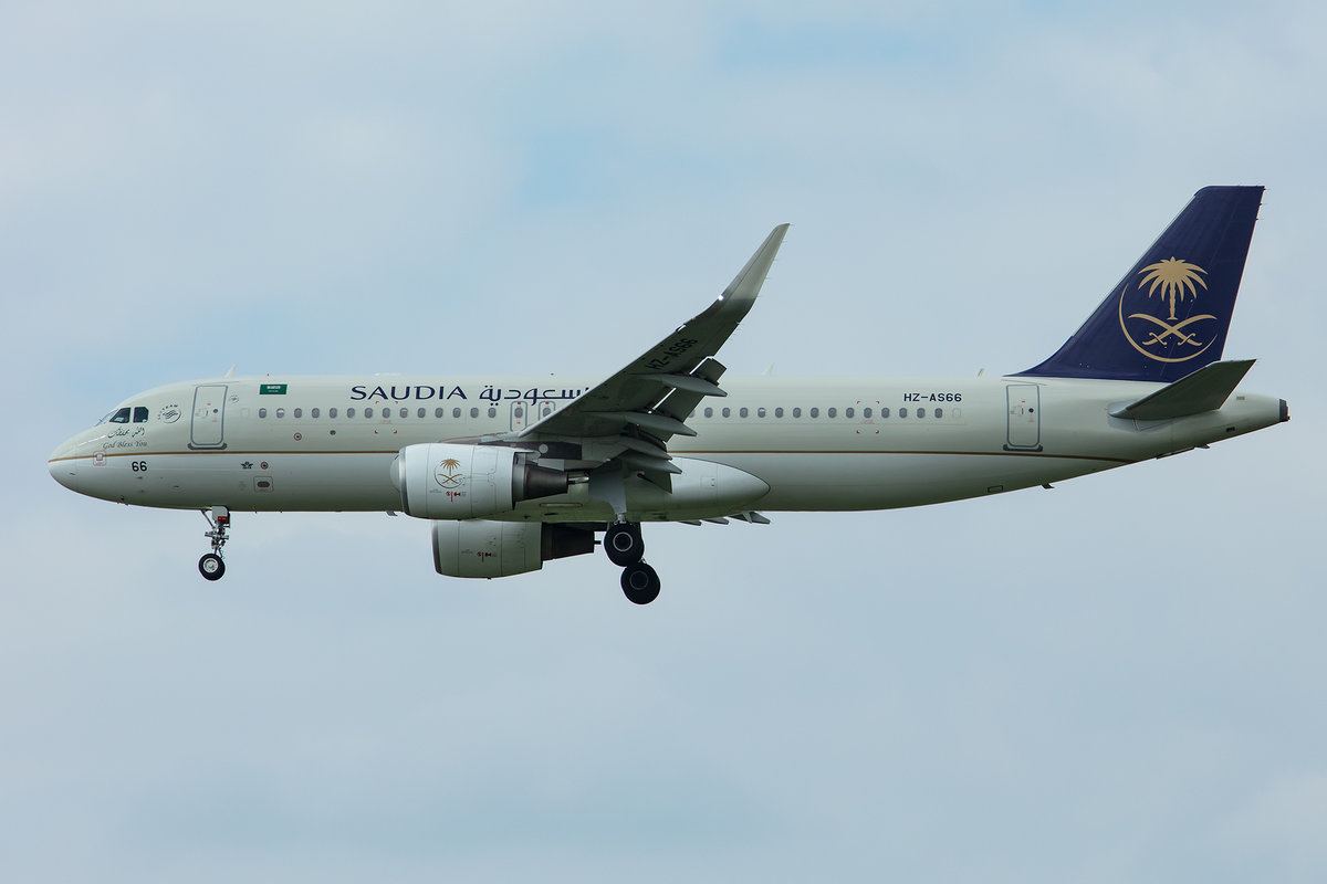 Saudi Arabien Airlines, HZ-AS66, Airbus, A320-214SL, 01.05.2019, MUC, München, Germany



