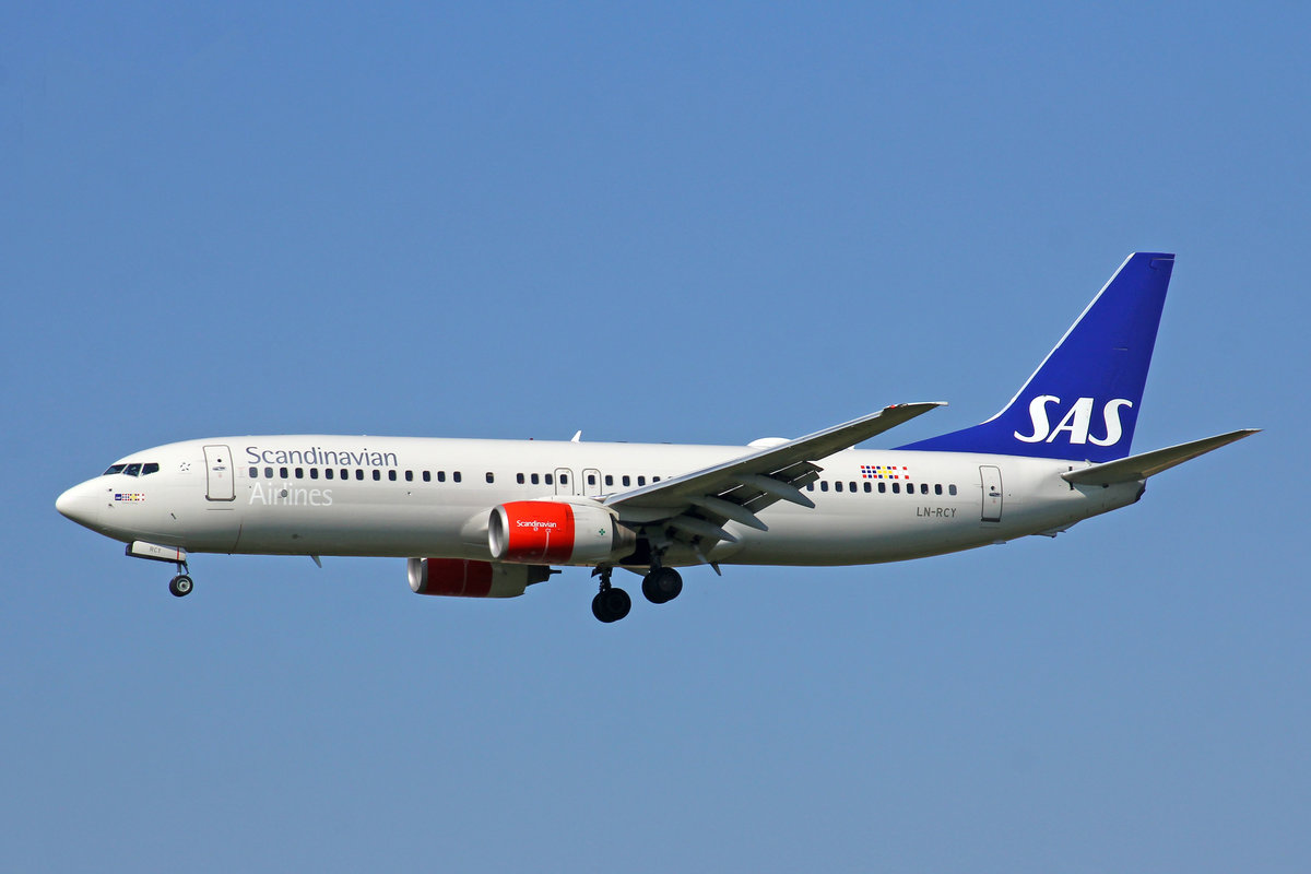 Scandinavian Airlines, LN-RCY, Boeing 737-883, msn: 28324/767, 24.Juli 2019, ZRH Zürich, Switzerland.