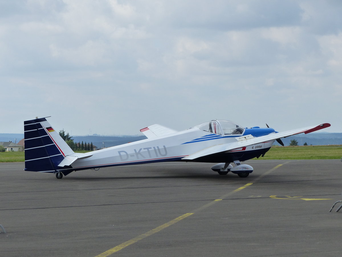 Scheibe SF-25 C Falke, D-KTIU, Flugplatz Gera (EDAJ), 14.8.2016