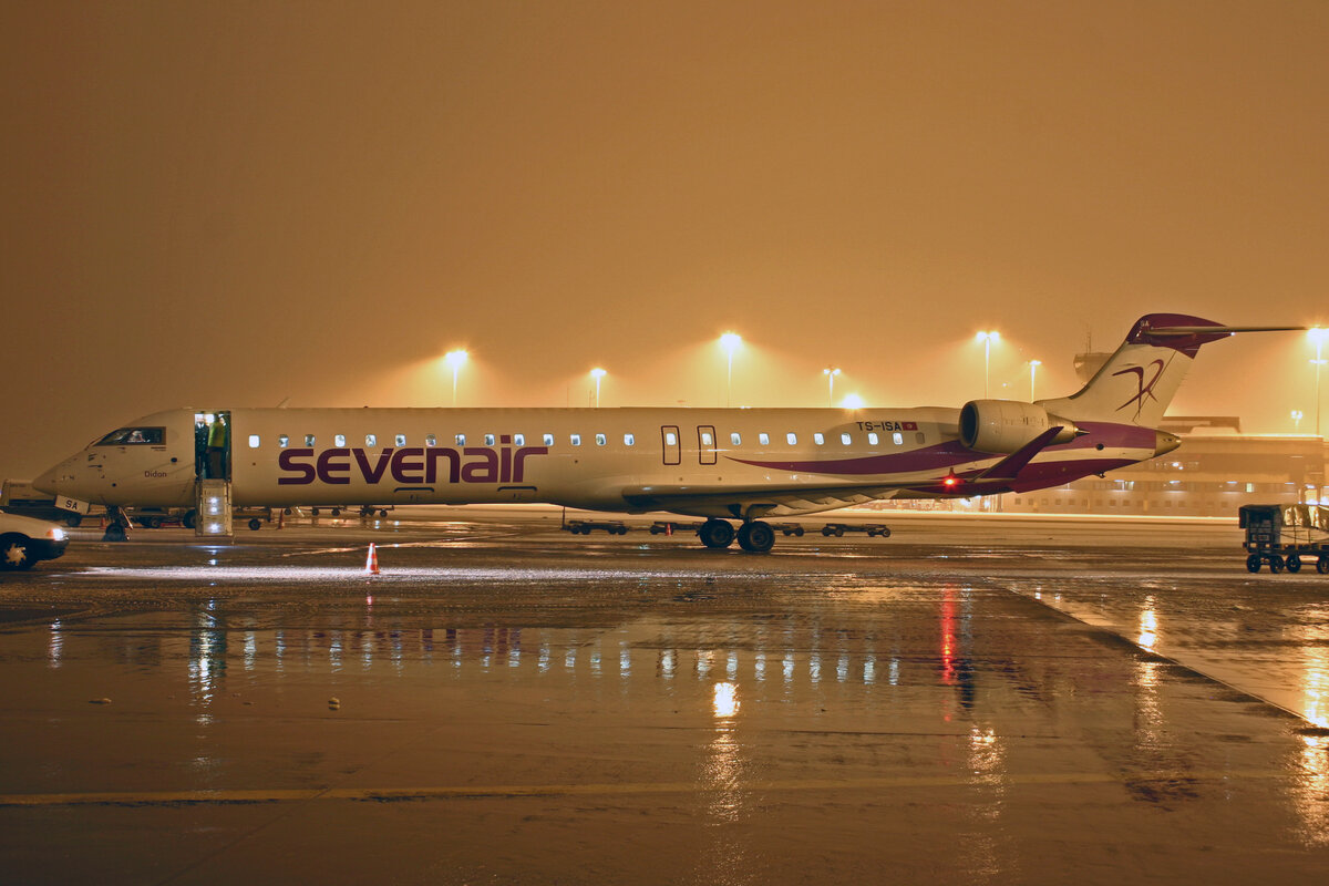 Sevenair, TS-ISA, Bombardier CRJ-900, msn: 15091,  Didon , 26.Dezember 2007, ZRH Zürich, Switzerland.