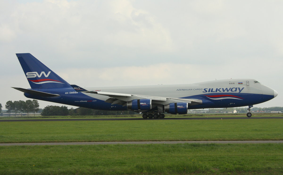 Silkway, 4K-SW888,(c/n 29730),Boeing 747-4R7F,03.09.2016, AMS-EHAM, Amsterdam-Schiphol, Niederlande 