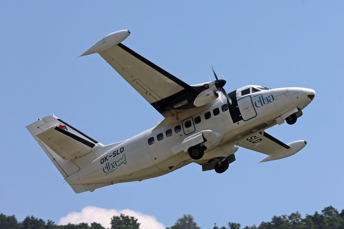 Silver Air, OK-SLD, Let L-410UVP-E20 Turbolet, msn: 902503,  Isola d'Elba , 16.Juli 2023, Bissone, Tessin, Switzerland