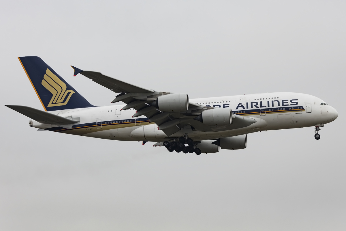 Singapore Airlines, 9V-SKP, Airbus, A380-841, 02.04.2016, FRA, Frankfurt, Germany 




