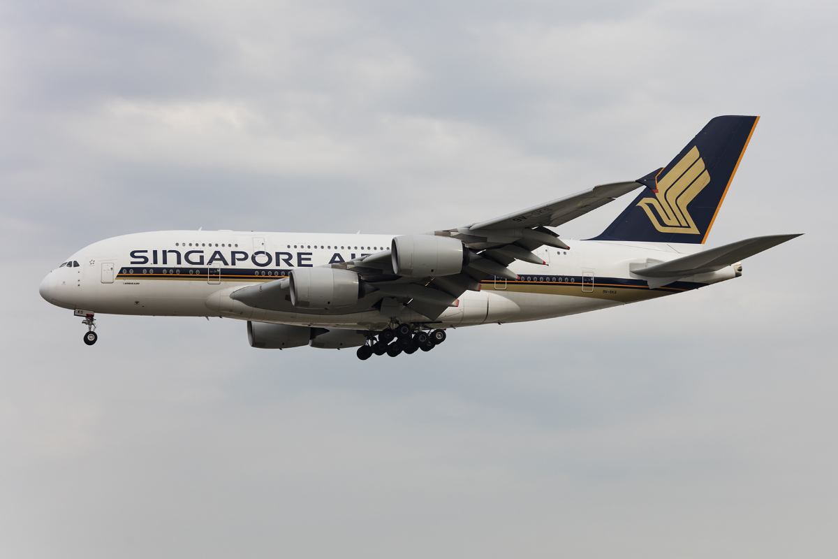 Singapore Airlines, 9V-SKS, Airbus, A380-841, 01.04.2017, FRA, Frankfurt, Germany 



