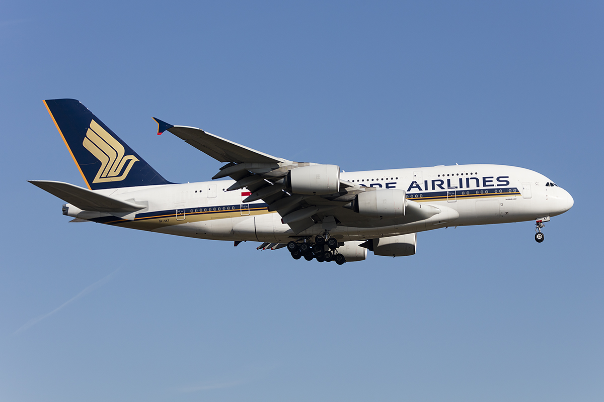 Singapore Airlines, 9V-SKT, Airbus, A380-841, 07.04.2018, FRA, Frankfurt, Germany


