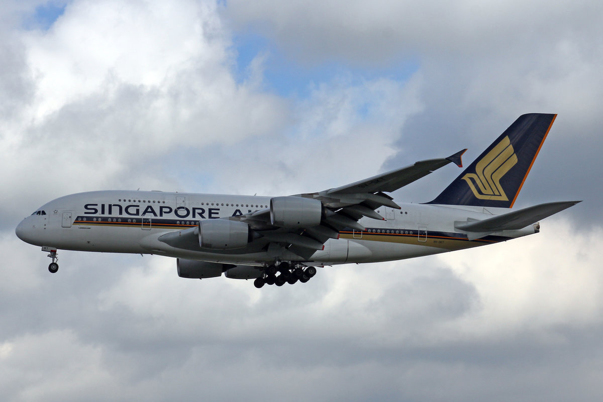 Singapore Airlines, 9V-SKT, Arirbus A380-841, 20.Mai 2017, FRA Frankfurt am Main, Germany.
