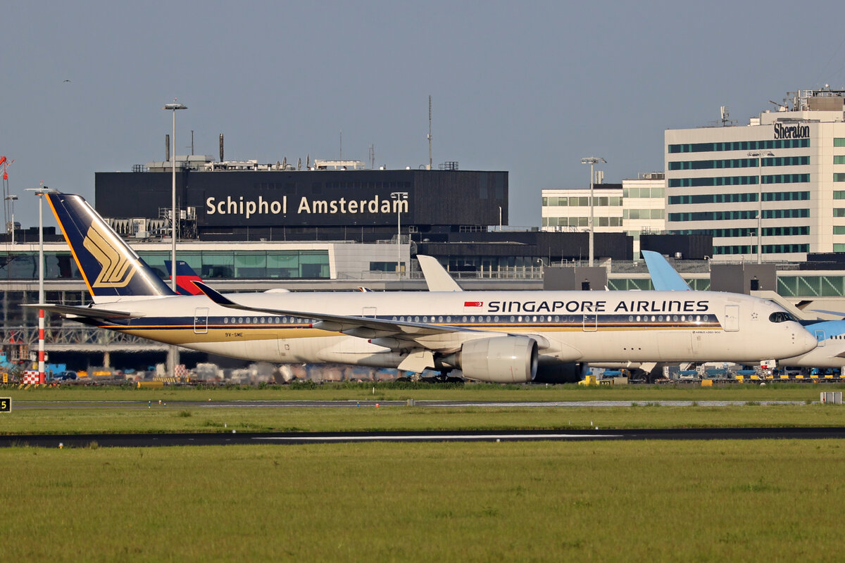 Singapore Airlines, 9V-SME, Airbus A350-941, msn: 041, 18.Mai 2023, AMS Amsterdam, Netherlands.