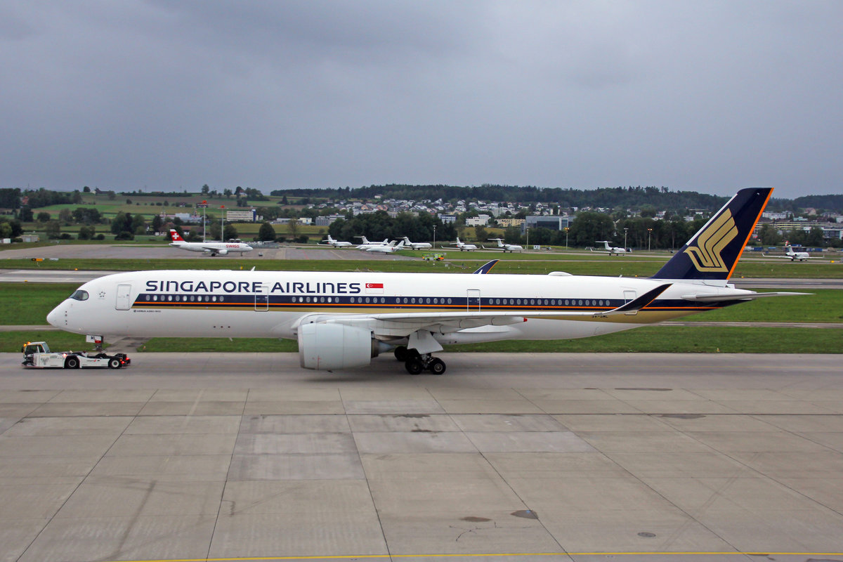 Singapore Airlines, 9V-SML, Airbus A350-941, msn: 096, 29.August 2020, ZRH Zürich, Switzerland.