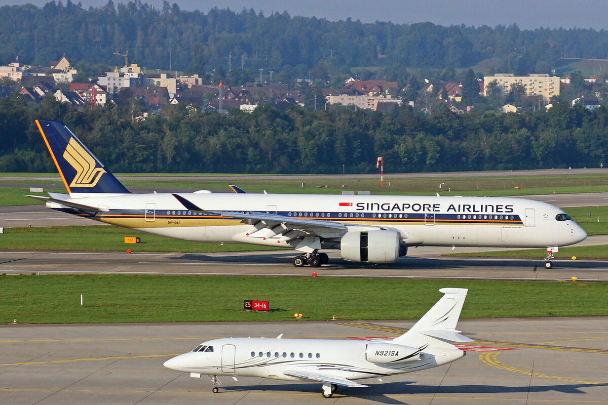 Singapore Airlines, 9V-SMS Airbus A350-941, msn: 158 04.September 2021, ZRH Zürich, Switzerland.