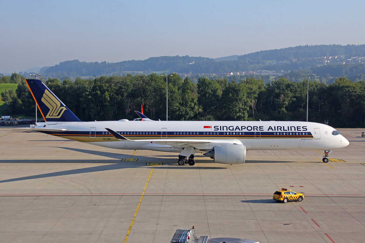 Singapore Airlines, 9V-SMS Airbus A350-941, msn: 158, 04.September 2021, ZRH Zürich, Switzerland.