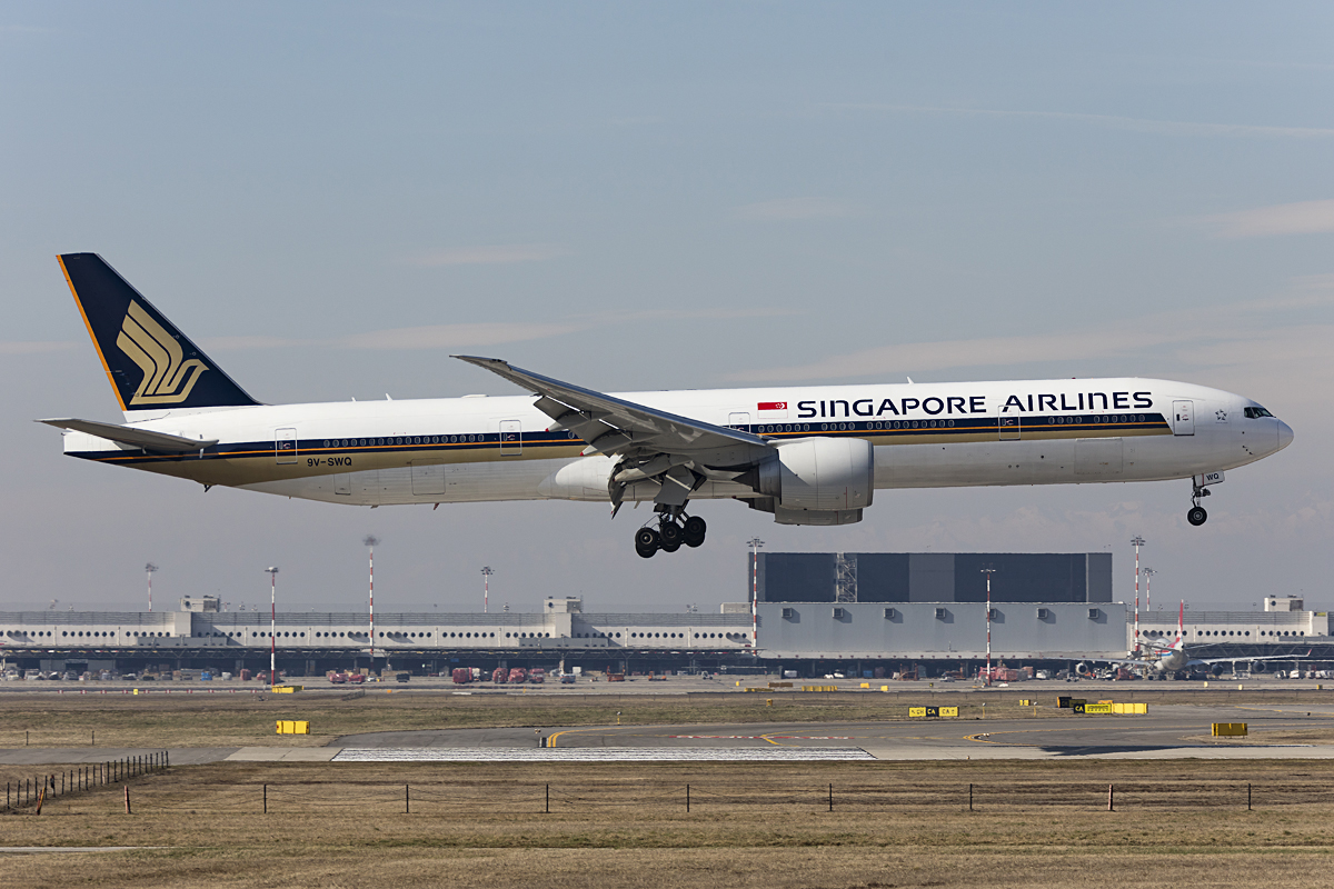 Singapore Airlines, 9V-SWQ, Boeing, B777-312ER, 26.02.2017, MXP, Mailand, Italy 



