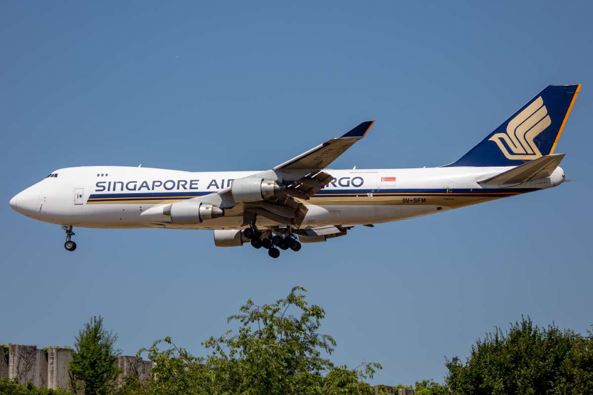 Singapore Airlines Cargo, 9V-SFM,  Boeing, B747-412F, 25.06.2023, BRU, Brüssel, Belgien