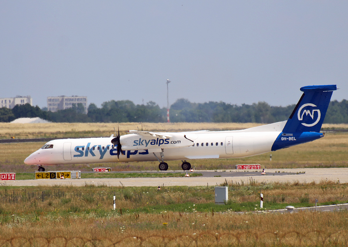 SkyAlps, DHC-8-402Q, 9H-BEL, BER, 11.07.2021