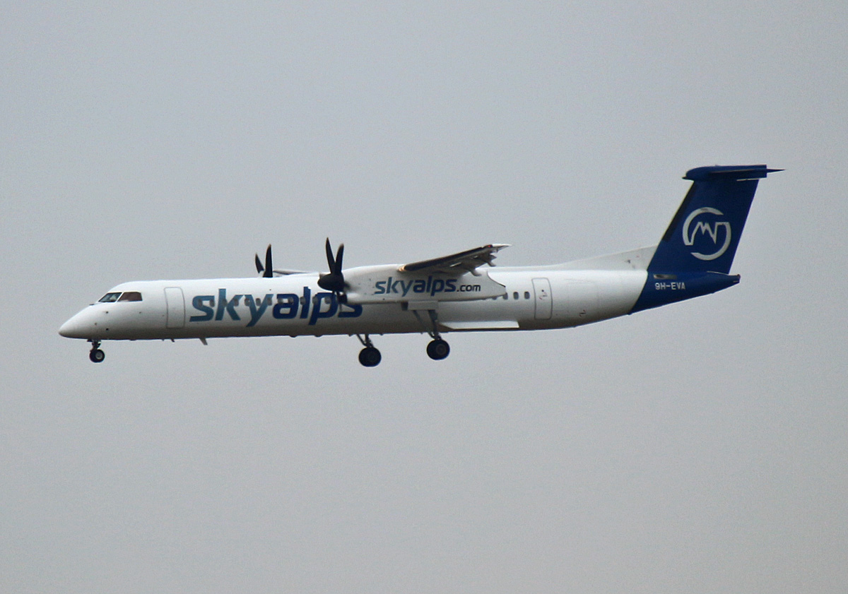 SkyAlps, DHC-8-402Q, 9H-EVA, BER, 19.08.2022