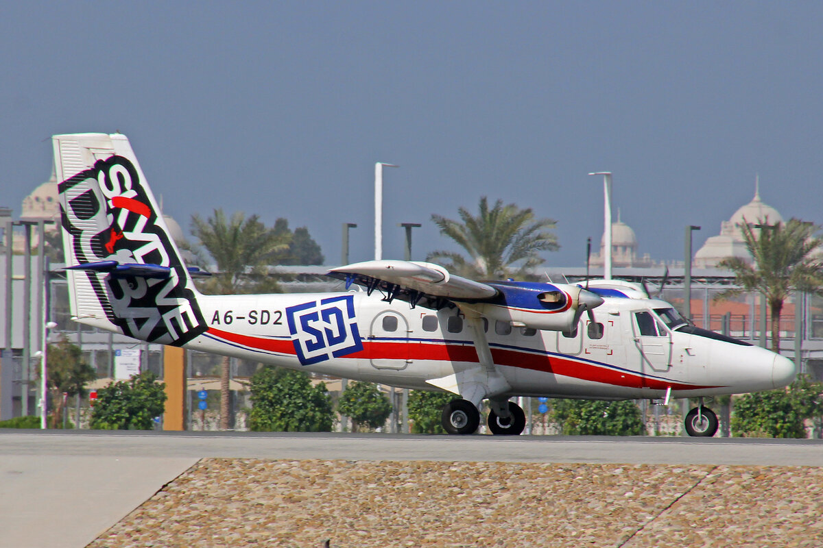 Skydive Dubai, A6-SD2, De Havilland Canada DHC-6-100 Twin Otter, msn: 96, 02.Februar 2022, Dubai, VAE.