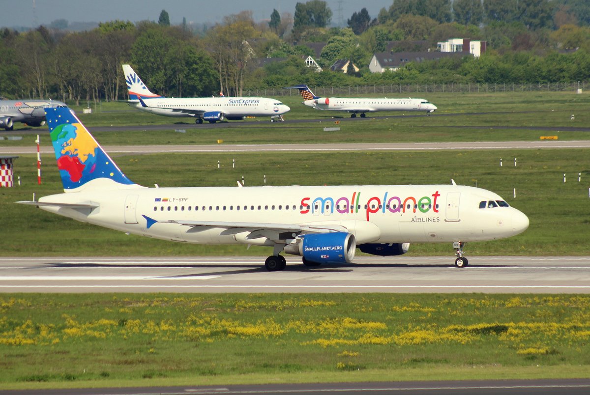 Small Planet Airlines, LY-SPF, MSN 967, Airbus A 320-214, 06.05.2017, DUS-EDDL, Düsseldorf, Germany 