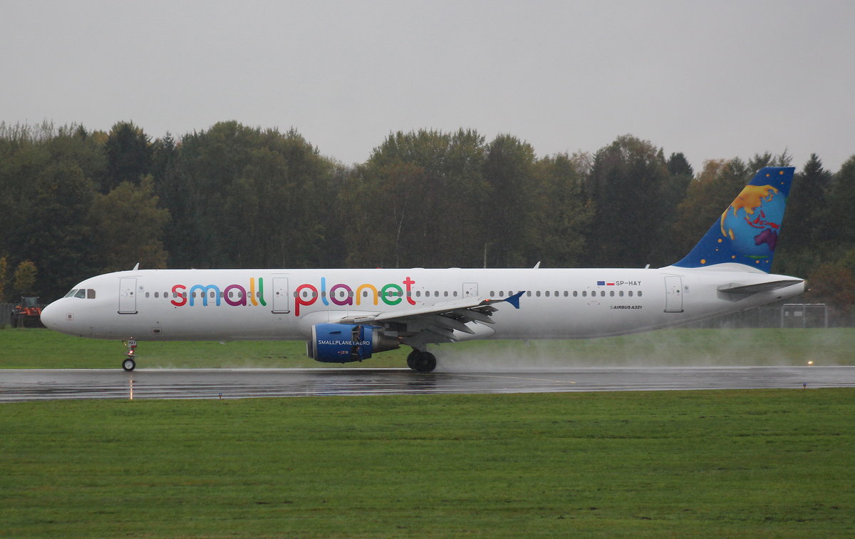Small Planet Airlines Poland, SP-HAY, MSN 2912, Airbus A 321-211, 22.10.2017, HAM-EDDH, Hamburg, Germany 