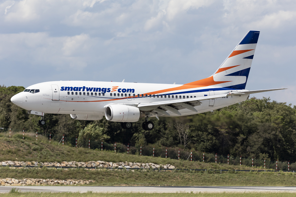 Smart Wings, OK-SWW, Boeing, B737-7Q8, 16.09.2015, GRO, Girona, Spain 




