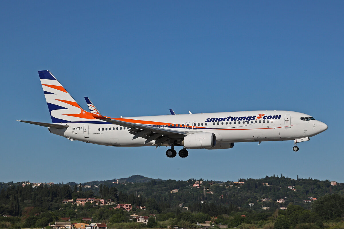 SmartWings, OK-TSE, Boeing B737-81D, msn: 39437/4775, 26.Mai 2025, CFU Corfu, Greece.