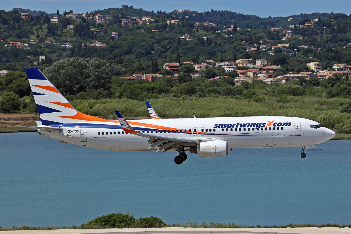 SmartWings, OK-TSS, Boeing B737-81M, msn: 35272/2537, 27.Mai 2025, CFU Corfu, Greece.