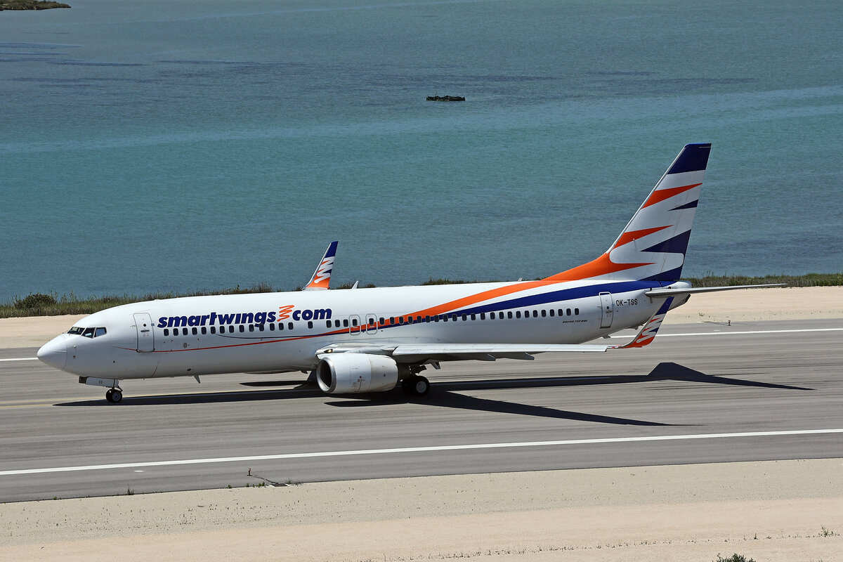 SmartWings, OK-TSS, Boeing B737-81M, msn: 35272/2537, 27.Mai 2025, CFU Corfu, Greece.