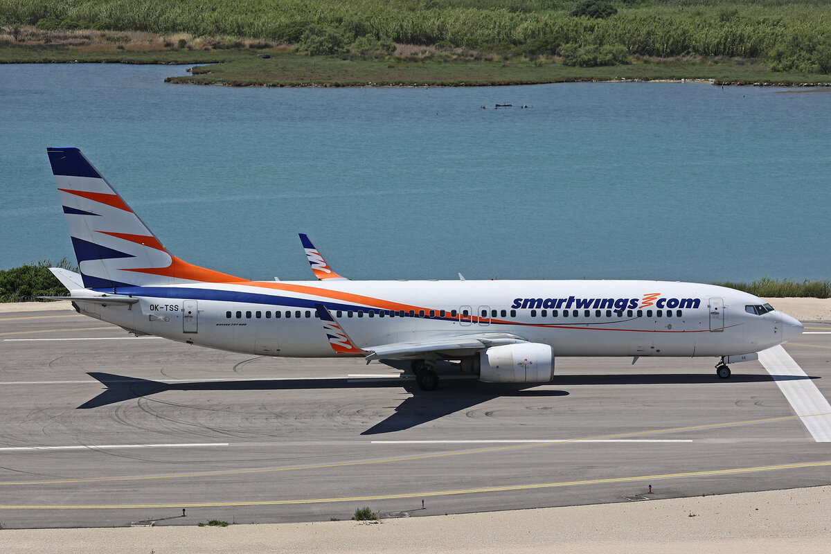SmartWings, OK-TSS, Boeing B737-81M, msn: 35272/2537, 27.Mai 2025, CFU Corfu, Greece.