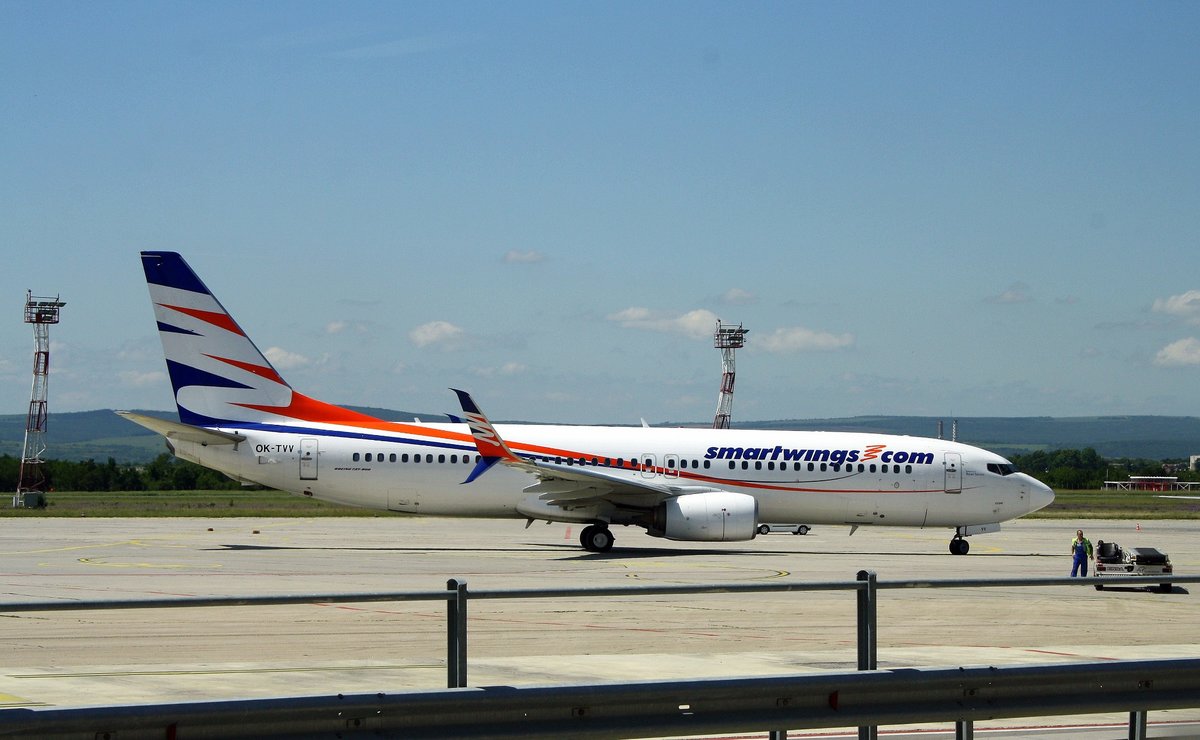 smartwings OK-TVV / Boeing 737 - 800 / Varna / Bulgarien - 22.05.2018