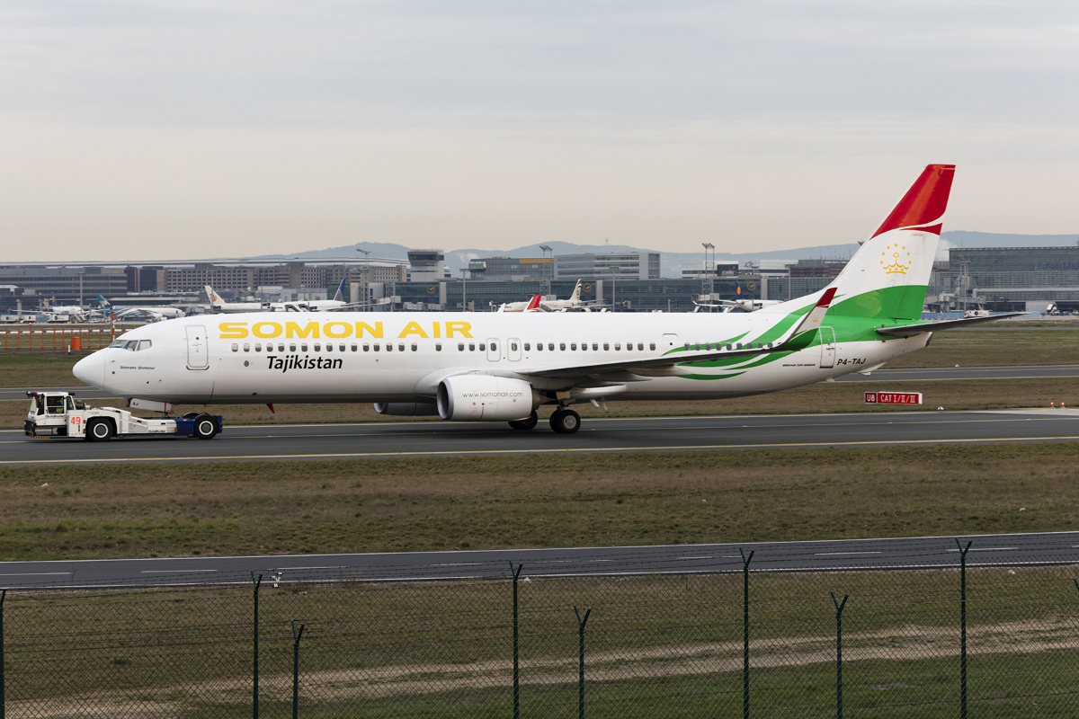 Somon Air, P4-TAJ, Boeing, B737-93Y-ER, 01.04.2017, FRA, Frankfurt, Germany 


