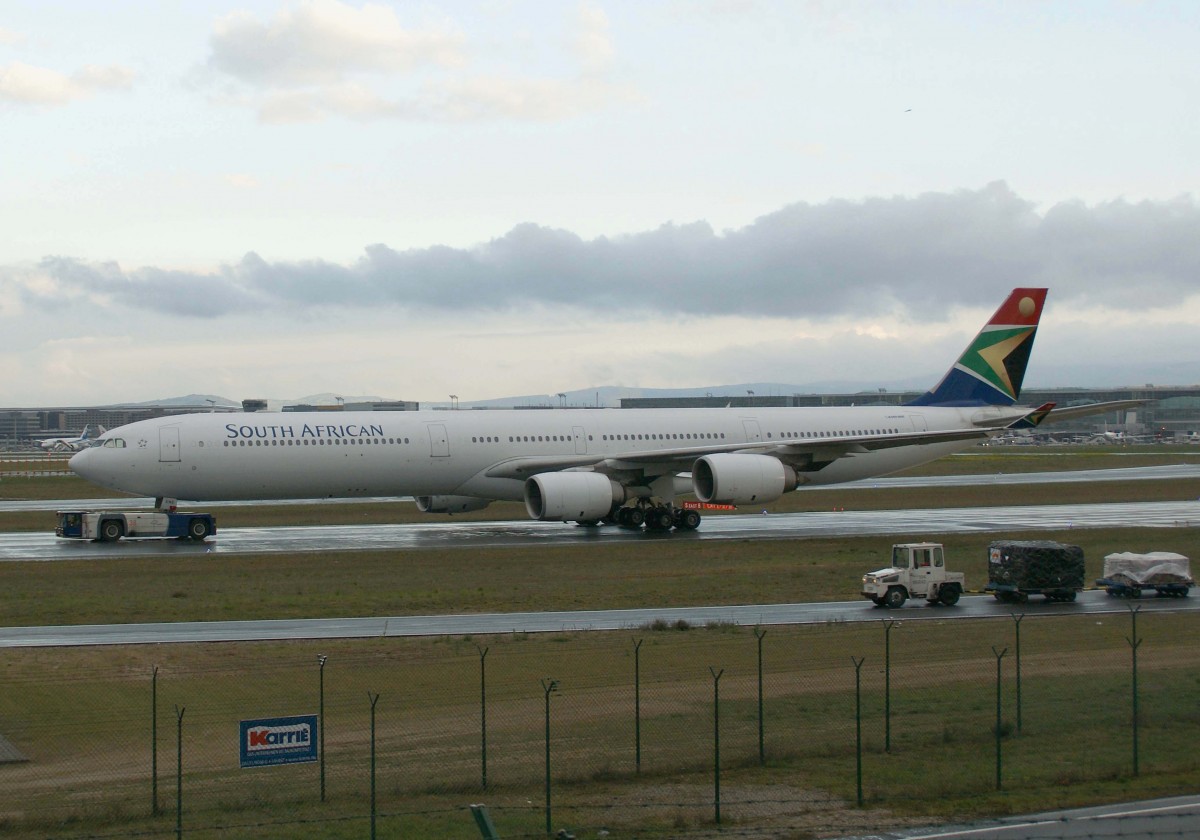 South African Airways, ZS-SNE, Airbus, A 340-600, 18.04.2014, FRA-EDDF, Frankfurt, Germany