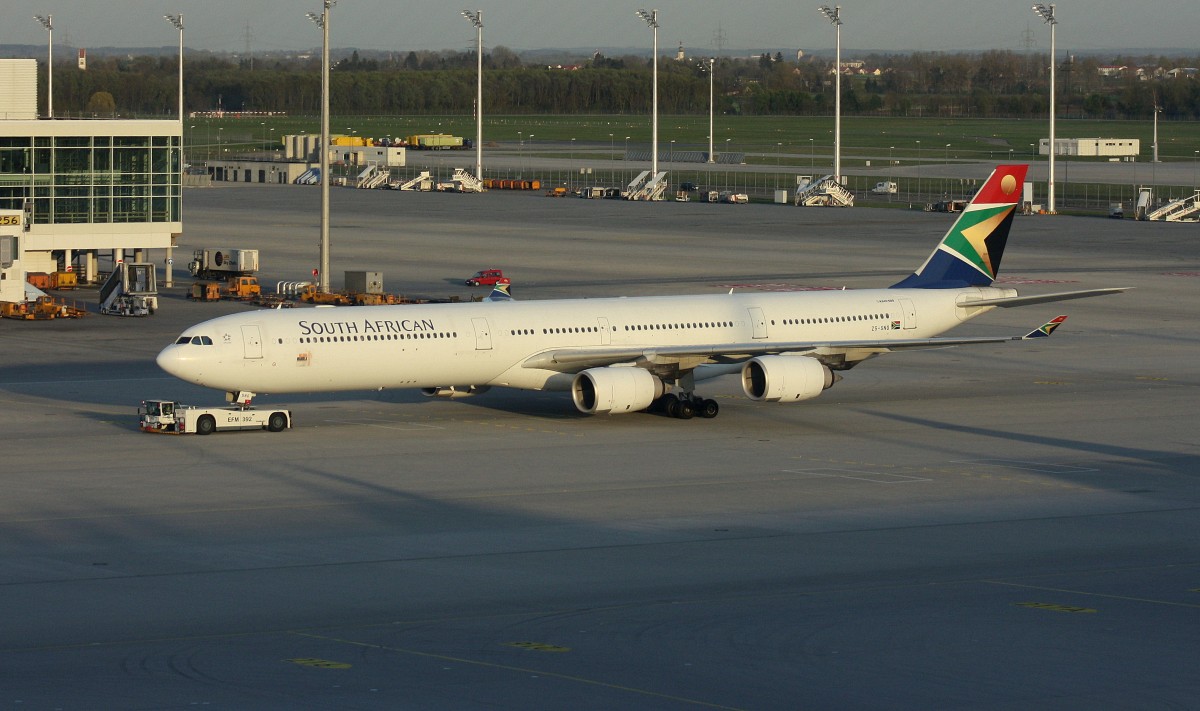 South African,ZS-SNG,(c/n 557),Airbus A340-642,21.04.2015,MUC-EDDM,München,Germany