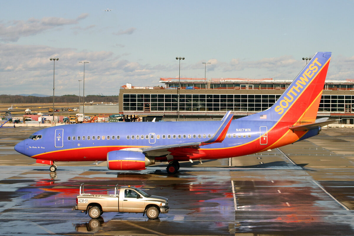 Southwest Airlines, N411WN, Boeing 737-7H4, msn: 29822/993,   The Rollin W. King , 08.Januar 2007, IAD Washington Dulles, USA.