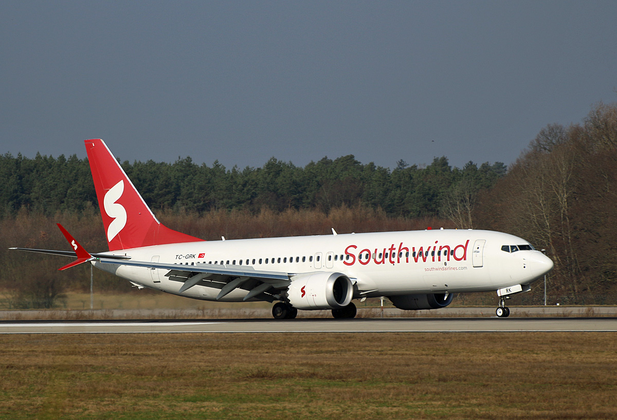 Southwind Airlines, Boeing B 737 MAX 8, TC-GRK, BER, 03.03.2024