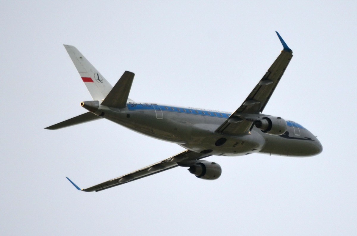 SP-LIE LOT - Polish Airlines Embraer ERJ-175LR (ERJ-170-200 LR)  nach dem Start in München  11.05.2015